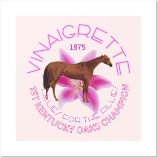 Vinaigrette 1875 1st Kentucky Oaks Champion horse racing design Posters and Art